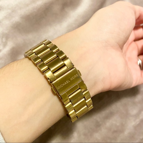 Michael Kors Oversized Bradshaw Gold Tone Watch